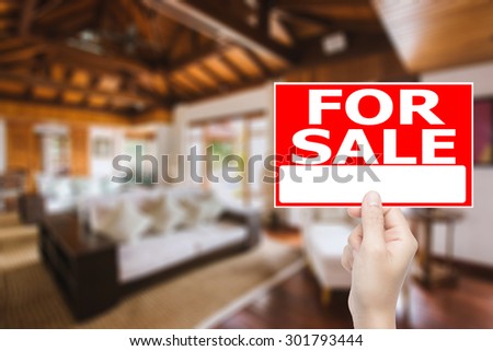 for sale sign house
