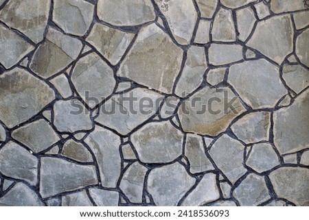 Similar – Image, Stock Photo Floor textures made with remains of brick and earth