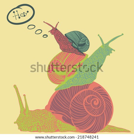 Similar – Foto Bild hey Schnecke