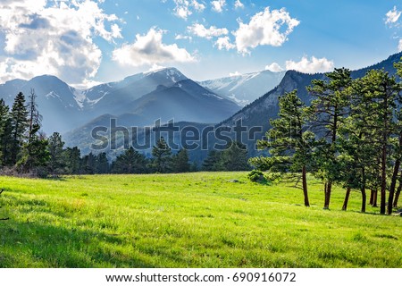 Similar – Image, Stock Photo Rocky mountains with clouds