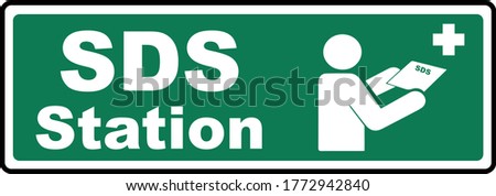 SDS Station Sign green icon