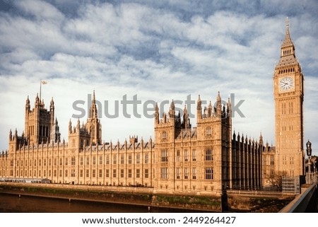 Similar – Image, Stock Photo Big Ben and Houses of Parliament at sunset, London, UK