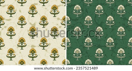 Traditional Textile block print Pattern ,Ajrakh, Ikat, batik print Pattern, abstract Hand Block Print background digital printing textile pattern.