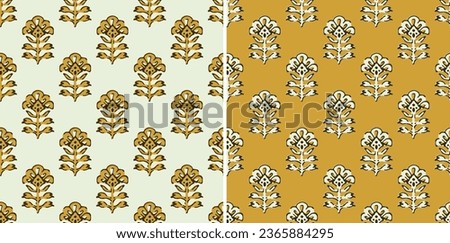 
Traditional Ajrakh Pattern, Hand Block Print, Batik Print, Indian Textile Background, Floral Background, Kalamkari Print, Hand Draw Textile Pattern, Textile Printing  Surface Background.