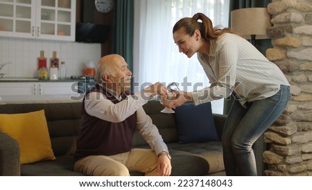 Similar – Image, Stock Photo To the delight of the tourists on the excursion boat, the Elbe glistened in the sunlight.