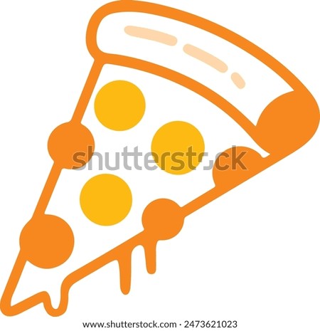 Slice Of Pizza vector illustration