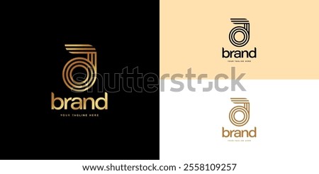 Logo design template with A alphabet. Letterform design. Mark or design template for Luxury hotel or Jewellery brand.