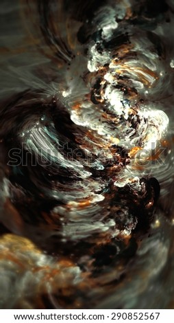 Anathema - An Unexpected Vow - Abstract fractal of swirling, smoky colors and textures.