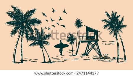 Image, Stock Photo Life Guard