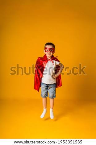 Similar – Image, Stock Photo four lifeguards in yellow hoodies and red pants on the beach