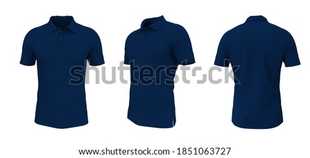 dark blue collared shirt