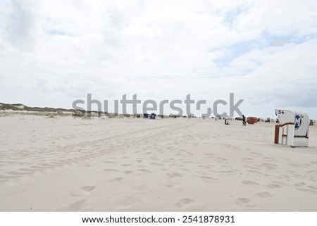 Similar – Image, Stock Photo Sandy beach on Amrum, Germany. Photo: Alexander Hauk