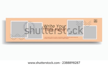 Etsy banner postage stamp style