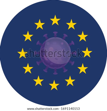 The new European Union logo after Corona