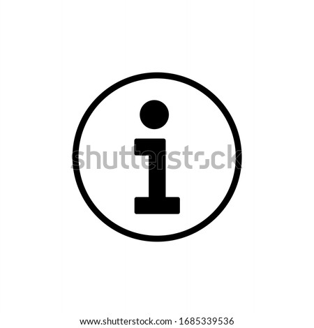 Information icon vector. Faq and details symbol illustration