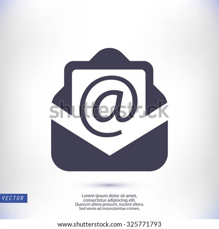 Email message flat icon