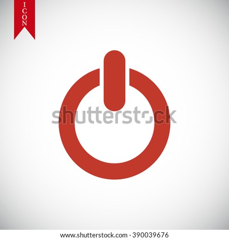 Power Icon Stock Vector 390039676 : Shutterstock