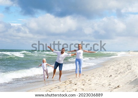 Similar – Image, Stock Photo Walk on a Baltic Sea hiking trail in the dunes