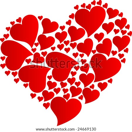 Vector Illustration Of Hearts - 24669130 : Shutterstock