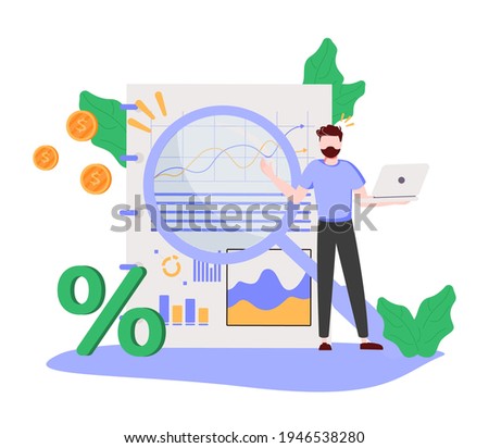 Business transparency as honest and clean company sign tiny persons concept. Data information sharing and publication for viewing vector illustration. Financial and economical stats presentation scene