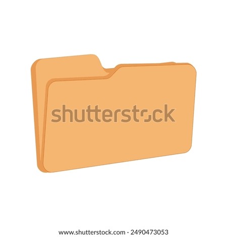 Computer folder. New empty file icon. Digital document, binder. Directory, storage archive. Business bureaucracy, saving digital information. Flat vector illustration isolated on white background