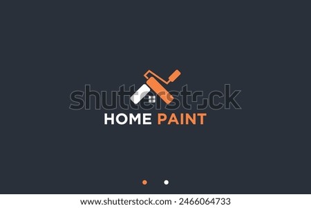 house paint logo design vector silhouette illustration