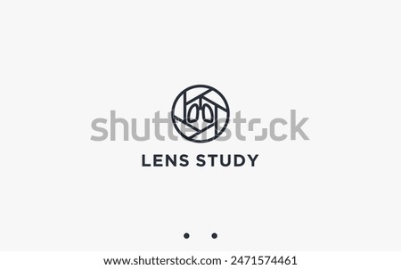 lung photo logo design vector silhouette illustration