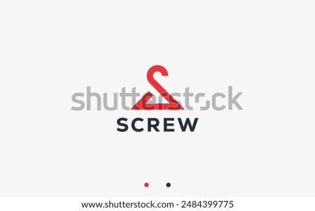 letter s with hanger logo design vector silhouette illustration