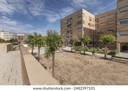 Similar – Image, Stock Photo Aspect (blue) Facade