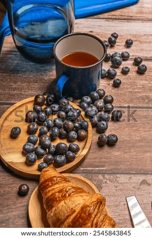 Similar – Image, Stock Photo Group of croissants piled up on a bakery