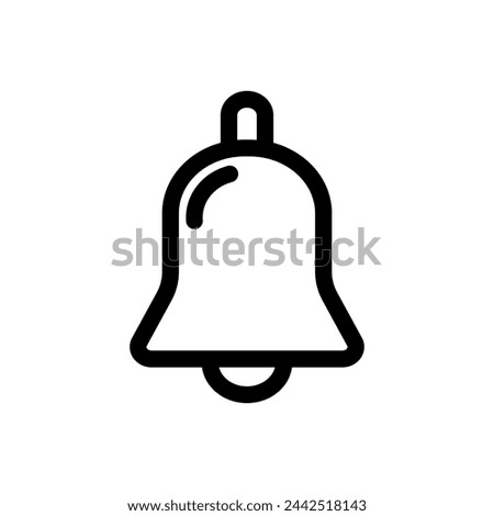 vector icon bell on white background