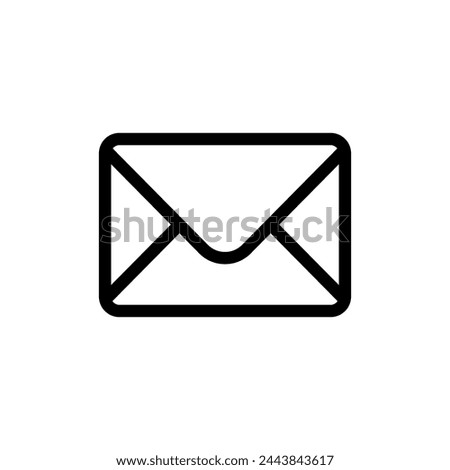 Email envelope icon vector illustration on white background