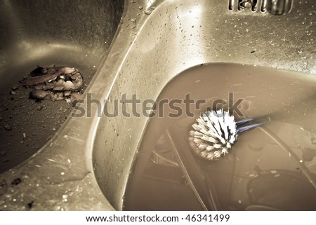 dirty kitchen sink
