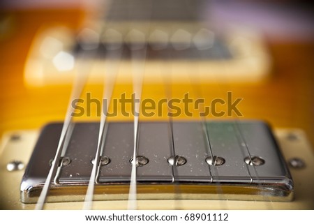 guitar pickup extreme close up