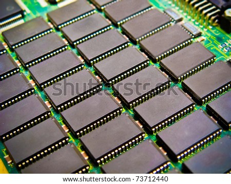 Array of memory chips