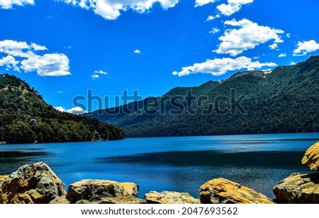 Beautiful mountain lake landscape. Lake in mountains. Mountain lake view. Mountain lake panorama