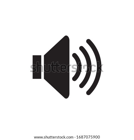 volume, sound, speaker icon vector illustration