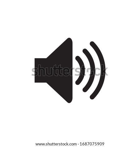 volume, sound, speaker icon vector illustration