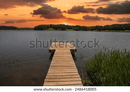 Similar – Image, Stock Photo Golden Hour River Sunset, Clyde Estuary, Scotland.