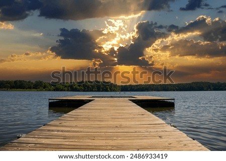 Similar – Image, Stock Photo Golden Hour River Sunset, Clyde Estuary, Scotland.