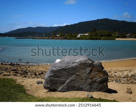 Similar – Image, Stock Photo Big rock at the Atlantic coast in the Azores