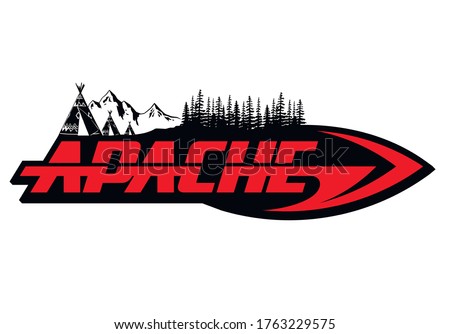 Apache logo vector native american