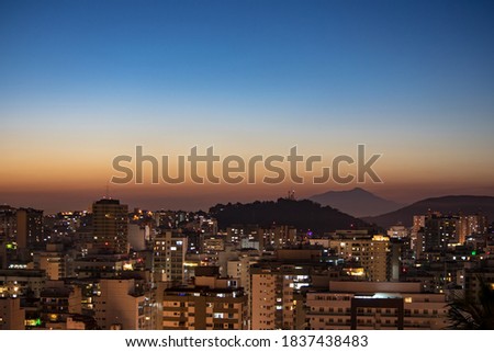 Night landscape in the city of Niterói, metropolitan region of the State of Rio de Janeiro, Brazil. Foto stock © 