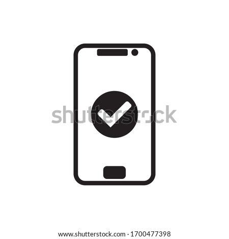 icon handphone vector with white background and black collor from eps 10