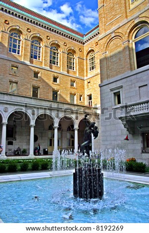 The Boston Public Library is one of the largest municipal public library systems in the United States