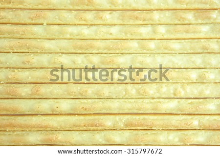 Pattern Texture of Japanese Snack Biscuit Sticks with Matcha Green Tea Coated