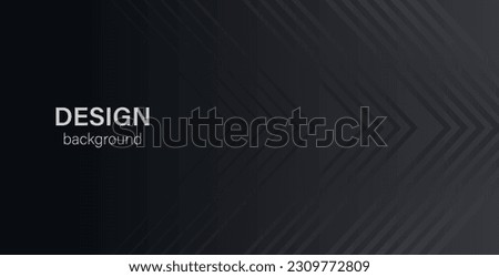 Black abstract vector background. Minimal dark backdrop with chevron lines and copy space for text. Social media header, cover, web banner, presentations
