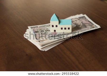 House and ten thousands japanese yen