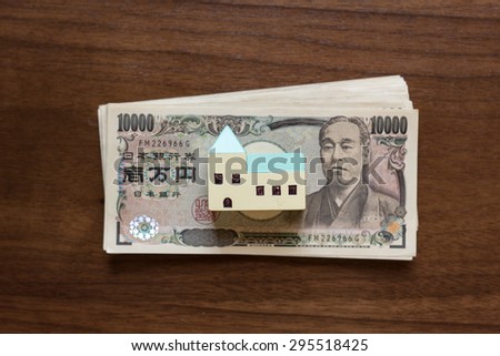 House and ten thousands japanese yen