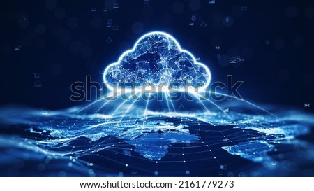 Similar – Image, Stock Photo The world in clouds Clouds